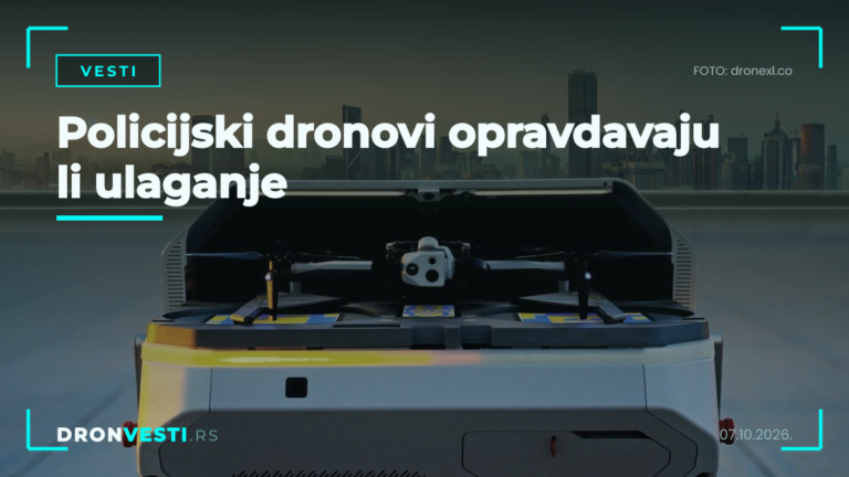 Policijski dronovi u operativnom nadzoru manjeg grada