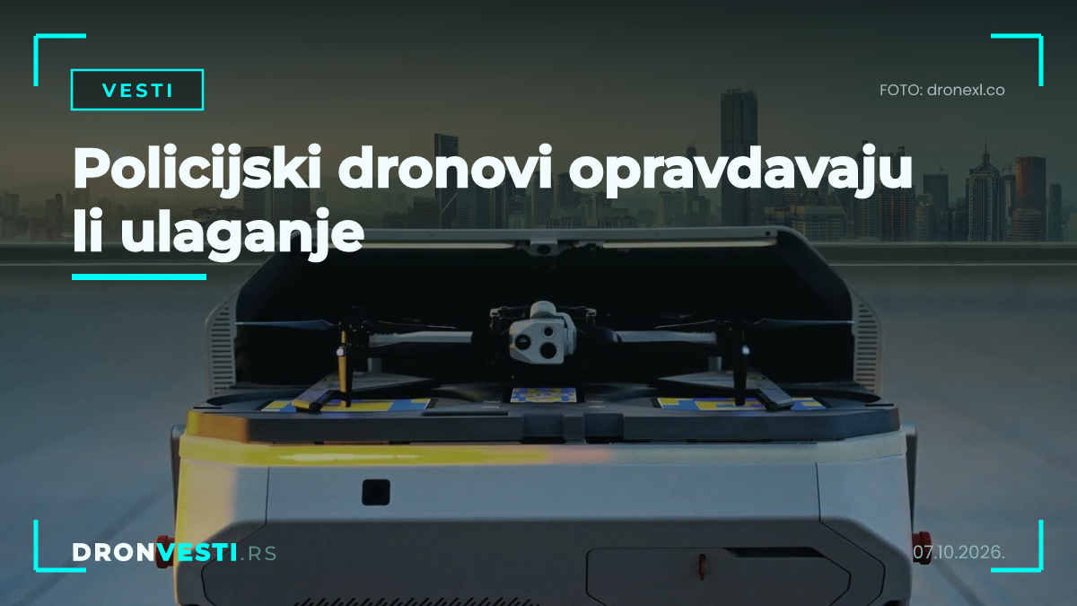 Policijski dronovi u operativnom nadzoru manjeg grada