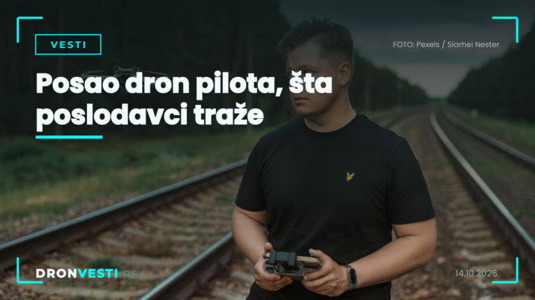 Posao dron pilota, priprema leta na terenu u Srbiji
