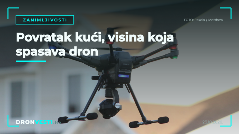 povratak kući na dronu i podešavanje visine povratka