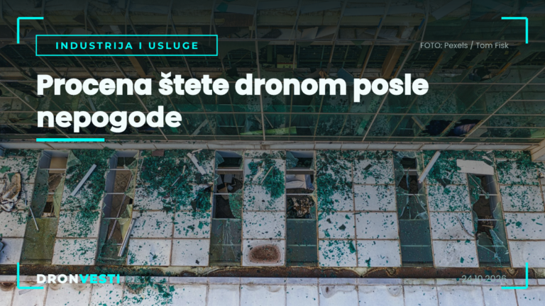 Procena štete dronom posle oluje u Srbiji