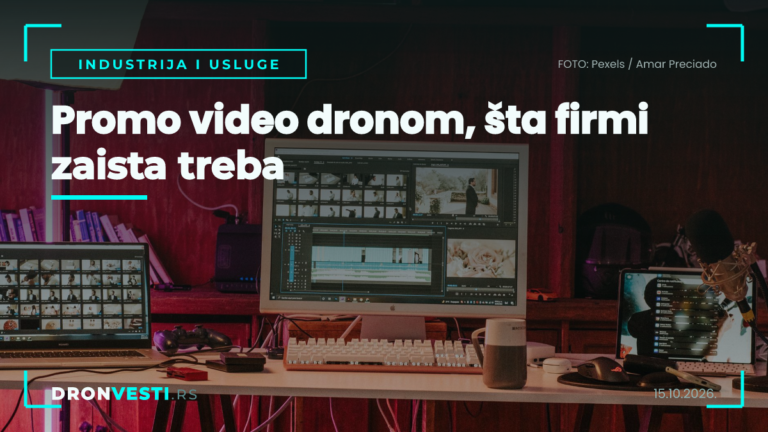 promo video dronom za firmu u Srbiji
