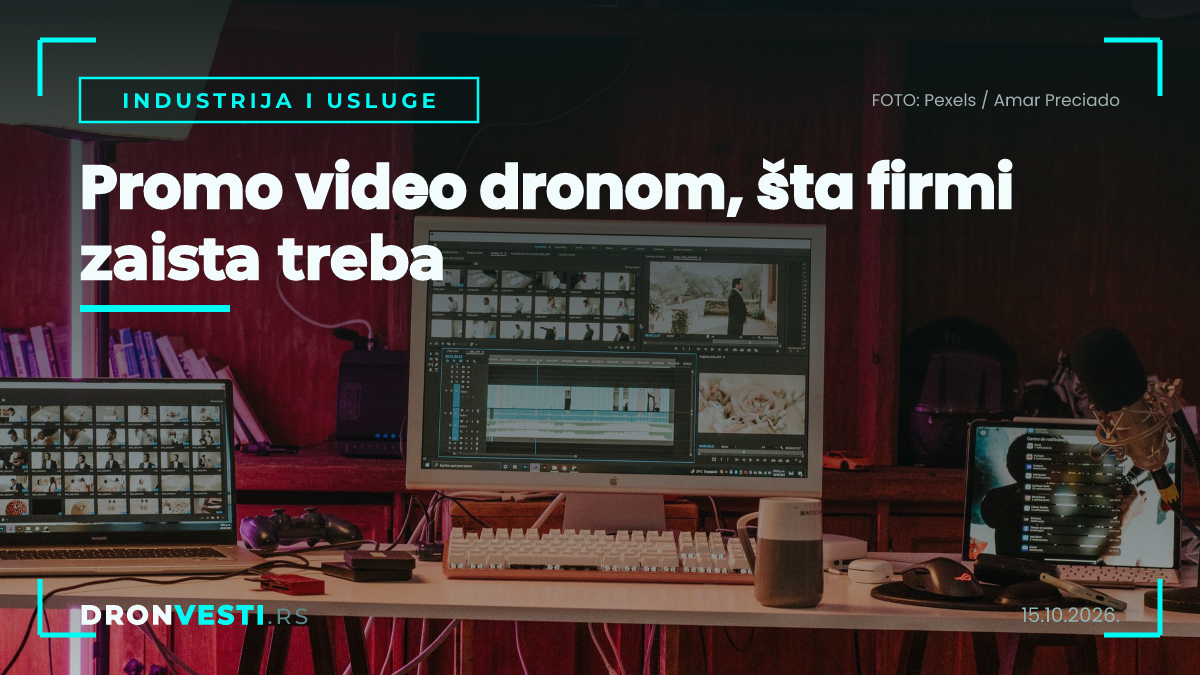 promo video dronom za firmu u Srbiji