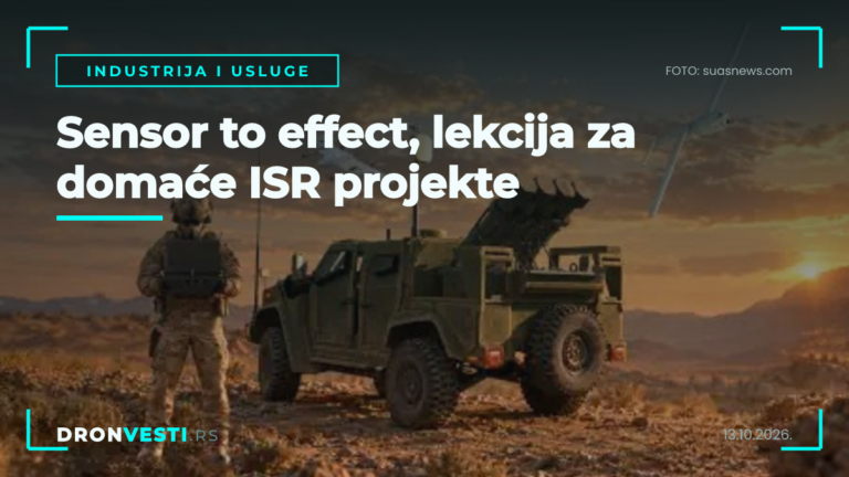 sensor to effect na bespilotnoj letelici za ISR i analitiku