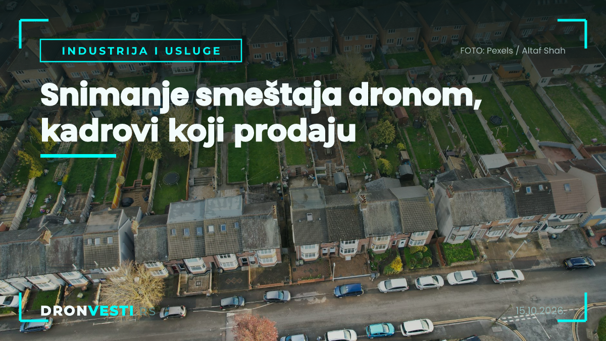 snimanje smeštaja dronom za seosko domaćinstvo u Srbiji