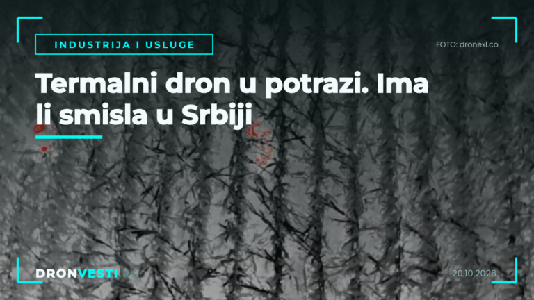 termalni dron u potrazi posle saobracajne nesrece nocu
