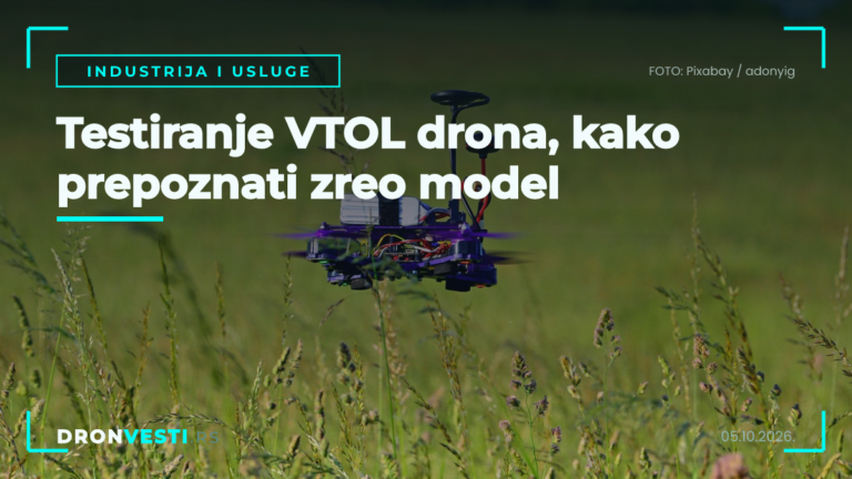 testiranje VTOL drona na pisti pre kupovine modela