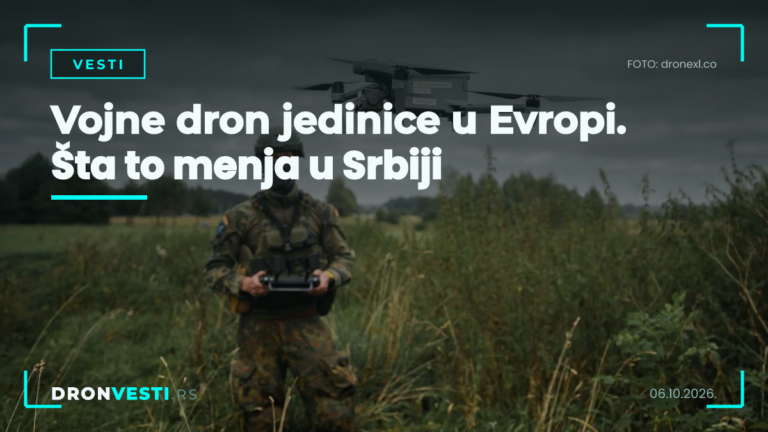 vojne dron jedinice na vojnom poligonu u Evropi