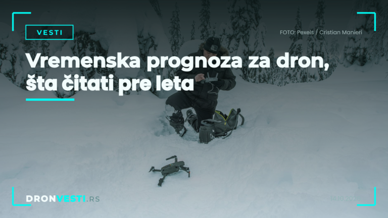 Vremenska prognoza za dron pre leta u Srbiji