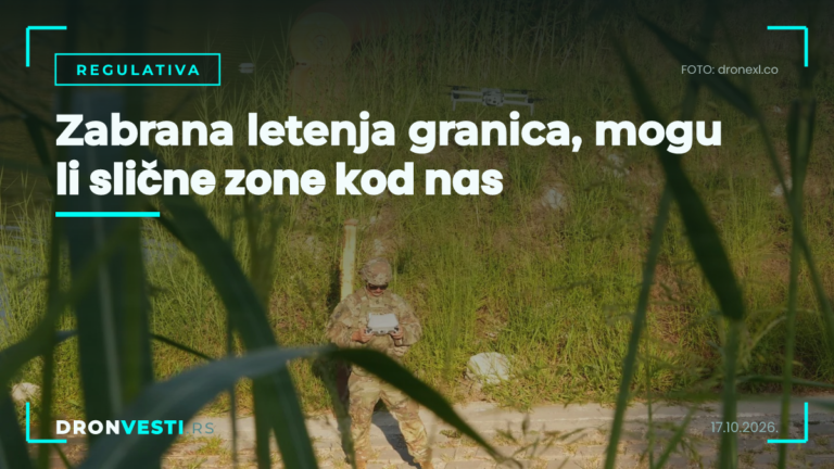 zabrana letenja granica na digitalnoj mapi za dron pilote